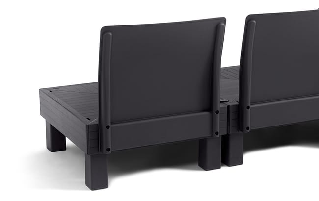Elements 4 Seater Modular Lounge Set - Graphite
